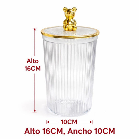 FRASCO DE PVC CON TAPA OSO GDE A2671