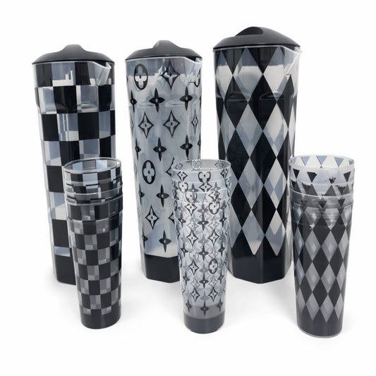 SET PICHEL CON 4 VASOS DS604-4