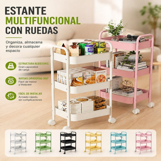 CARRITO ORGANIZADOR 3 NIVER 2F75-4-1
