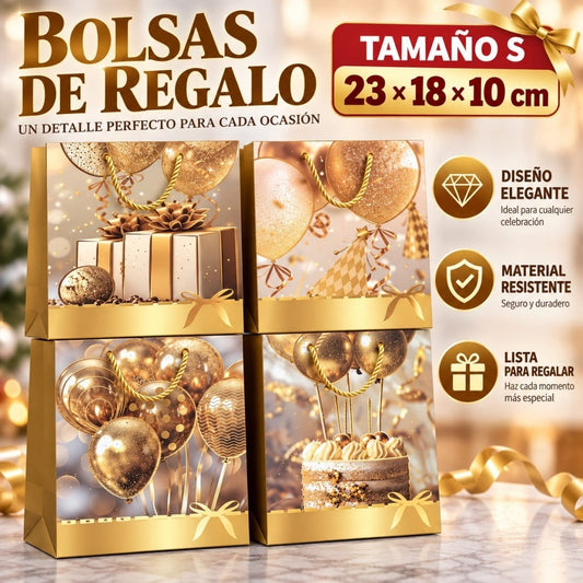 BOLSA REGALO S 23*18*10CM GLOBO