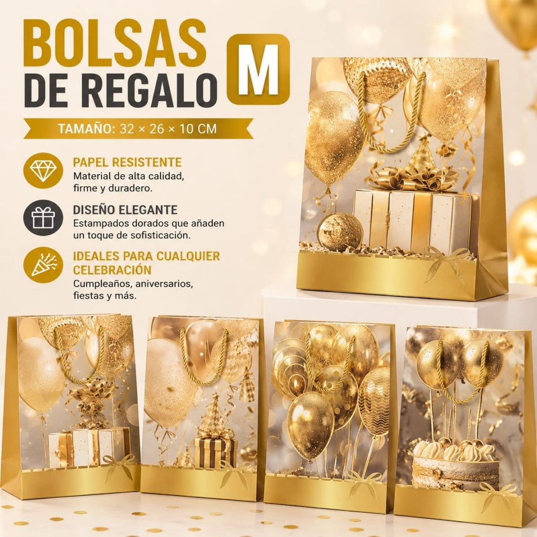 BOLSA REGALO GLOBO M 32*26*10CM