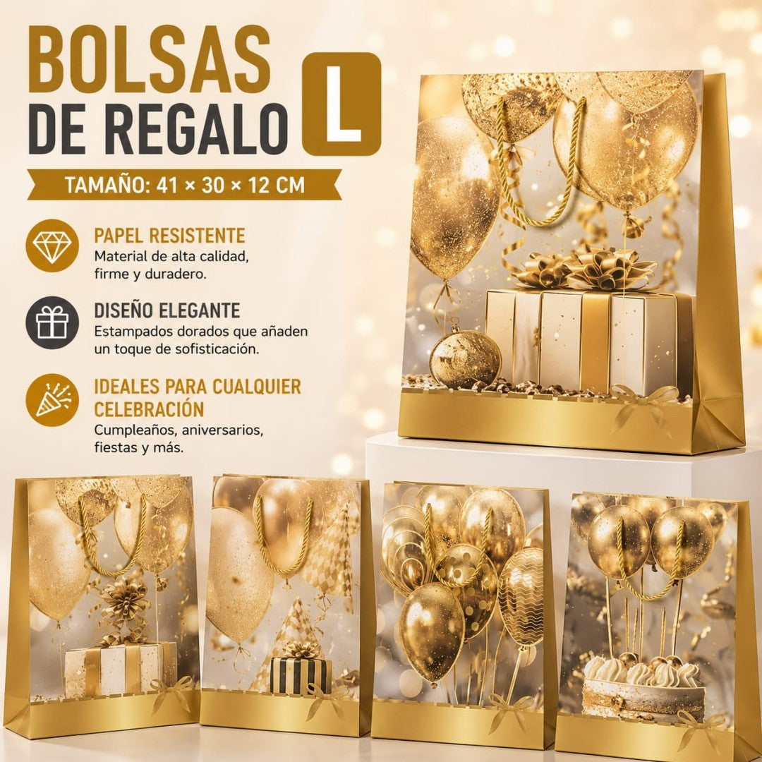 BOLSA REGALO GLOBO L 41*30*12CM