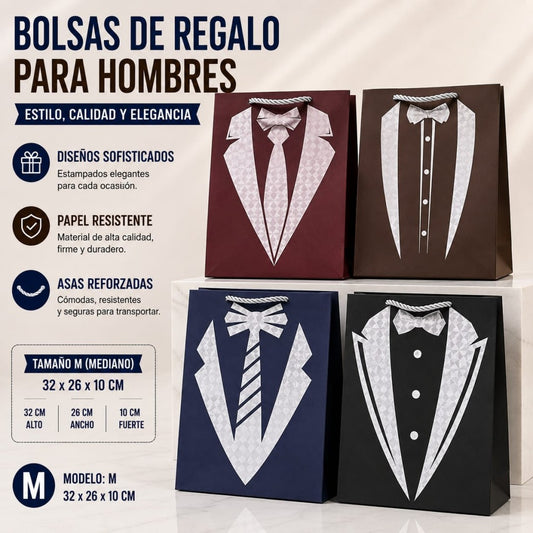 BOLSA REGALO PADRE M 32*26*10CM
