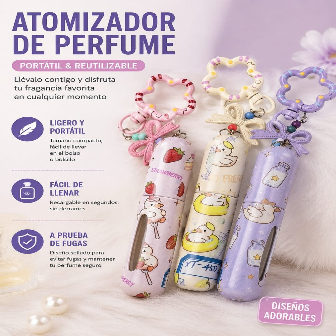 ATOMIZADOR PORTATIL PARA PERFUME CON LLAVERO