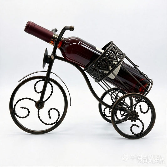 PORTA BOTELLA DE VINO TIPO BICIC