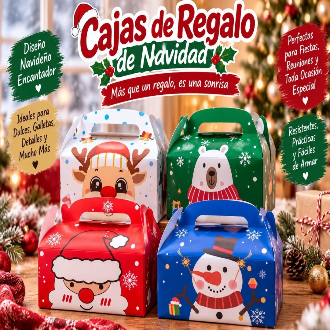 CAJA DE REGALO NAVIDENO 16*9*9CM
