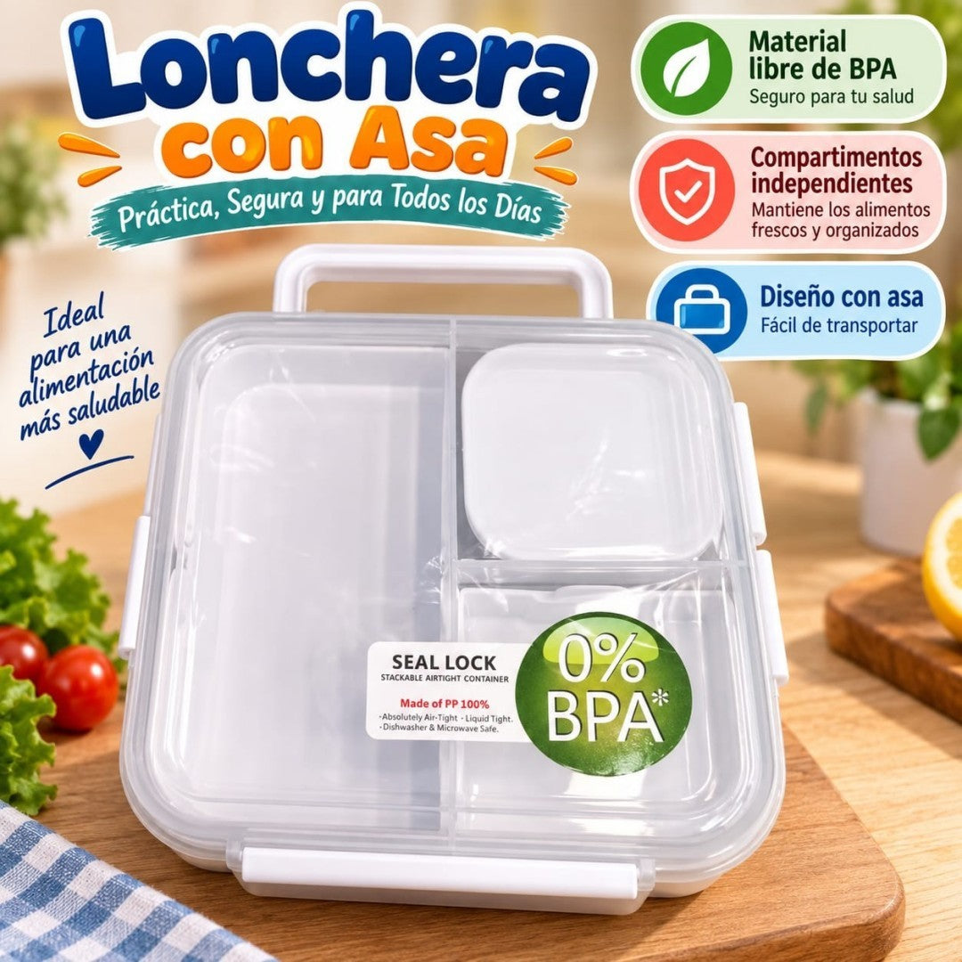 LONCHERA CON DIVISIONES Y ASA