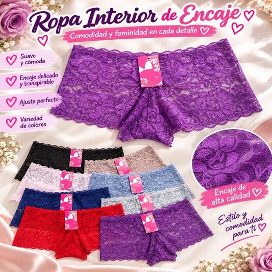 BOXER DE ENCAJE PARA DAMA 2001