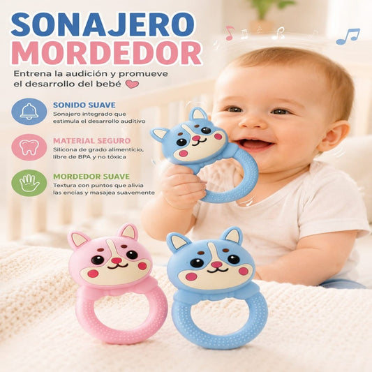 MORDEDOR PARA BEBE OSO CHIRINDRIN SILICONA