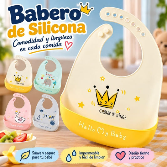 BABERO DE SILICONA PARA BEBE