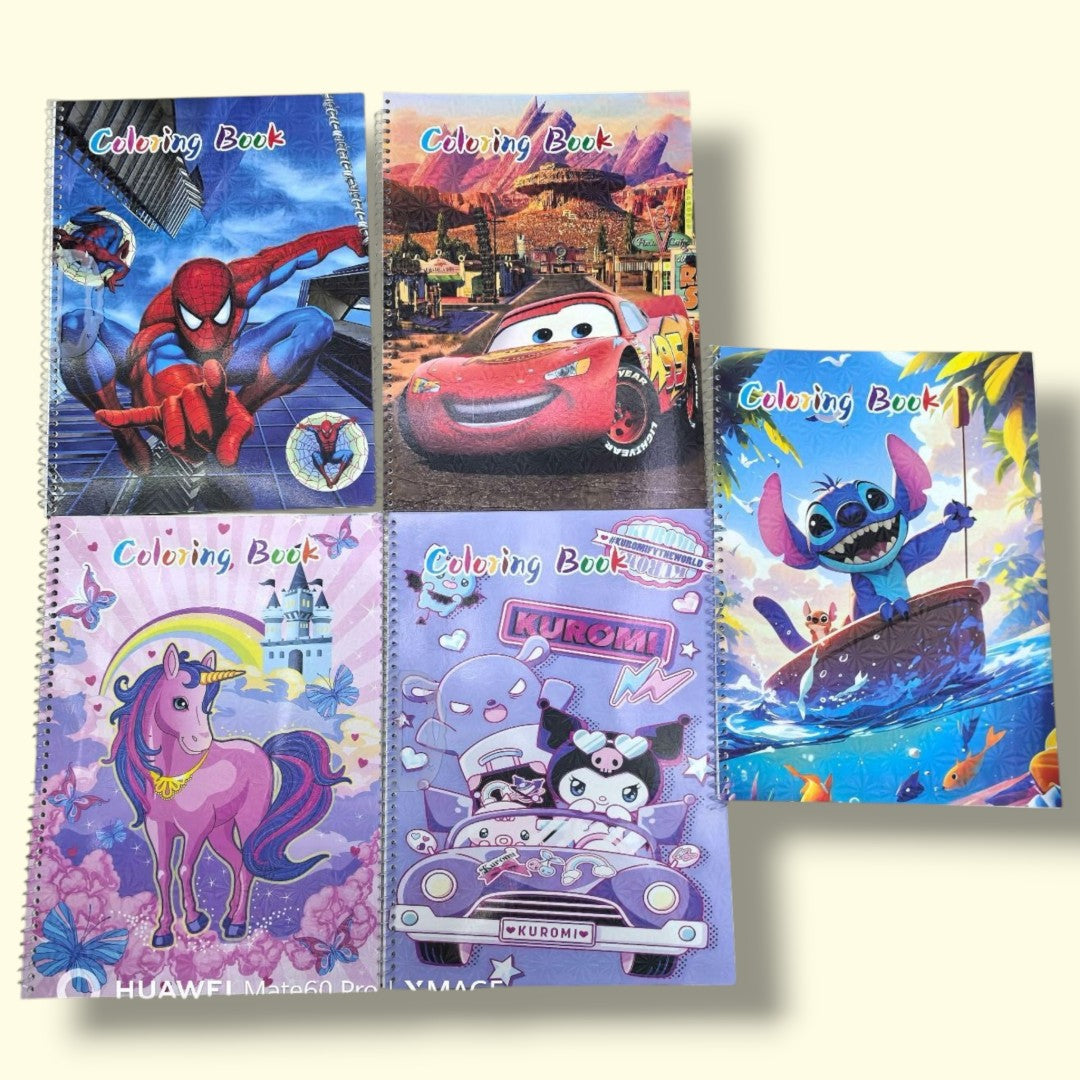 LIBRO COLOREAR PERSONAJE RESORTE