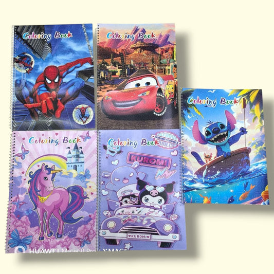 LIBRO COLOREAR PERSONAJE RESORTE