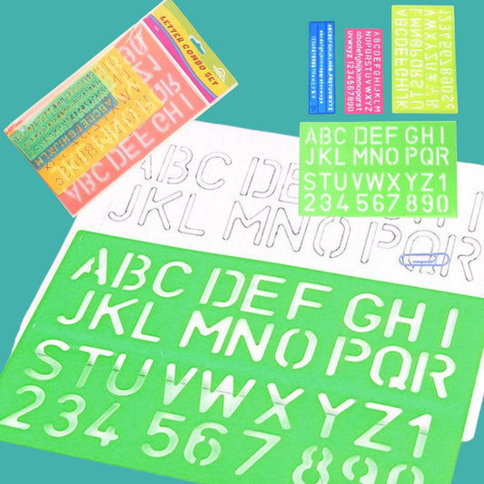 SET REGLA CON LETRA 4PCS