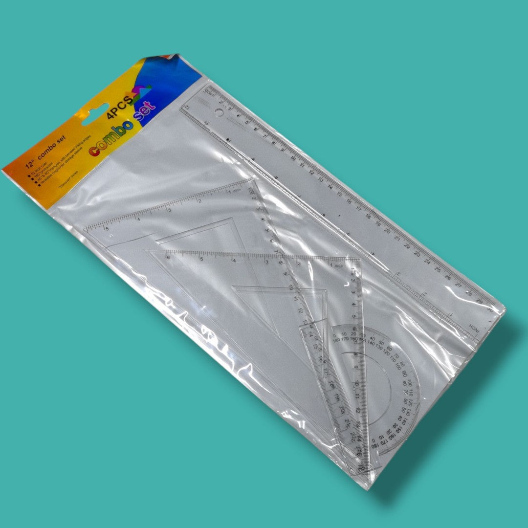 SET REGLA Y ESCUADRA 30CM