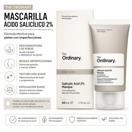 MASCARILLA FACIAL DE ACIDO SALICILICO 50ML HL02