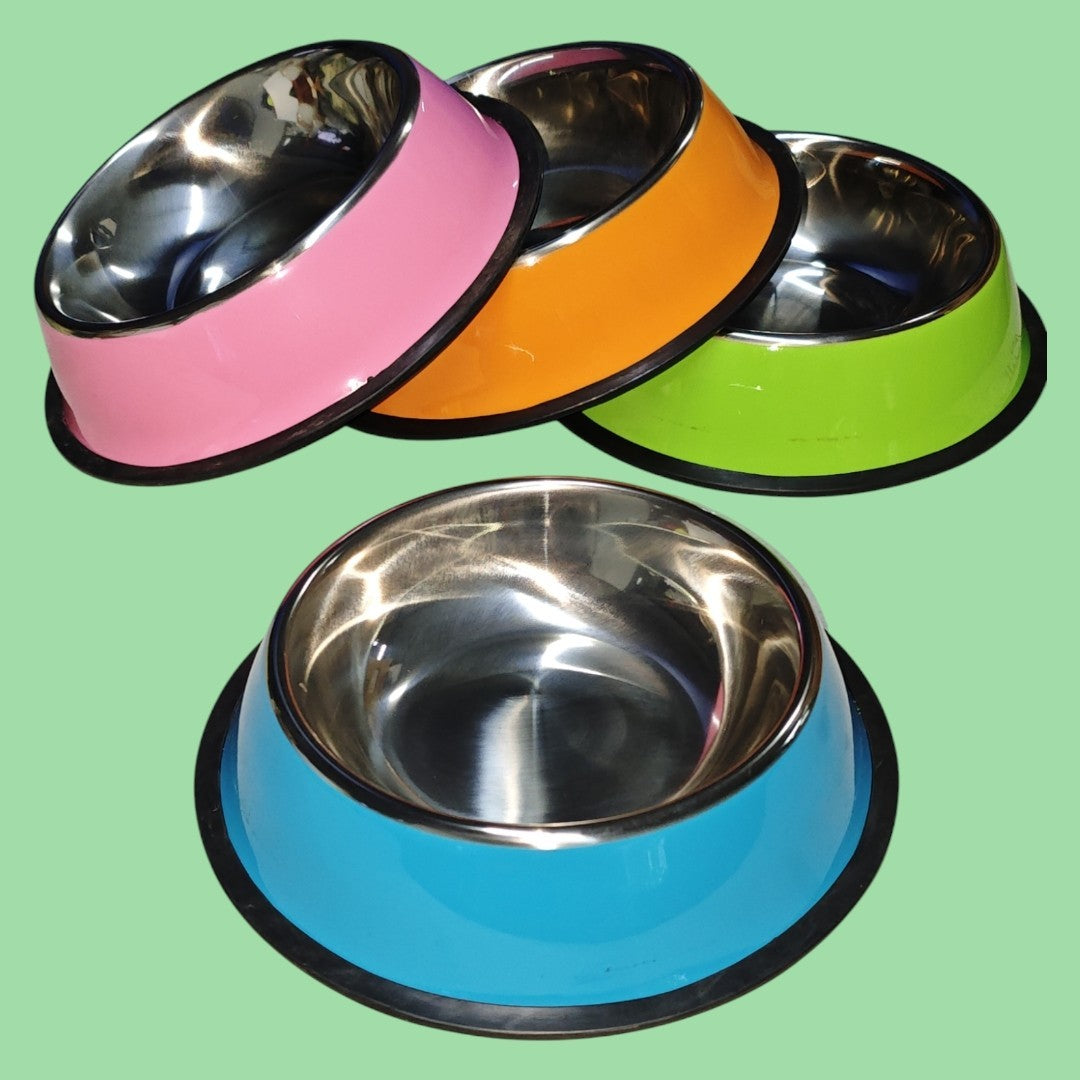 TAZA PARA MASCOTAS ACERO COLOR 22CM