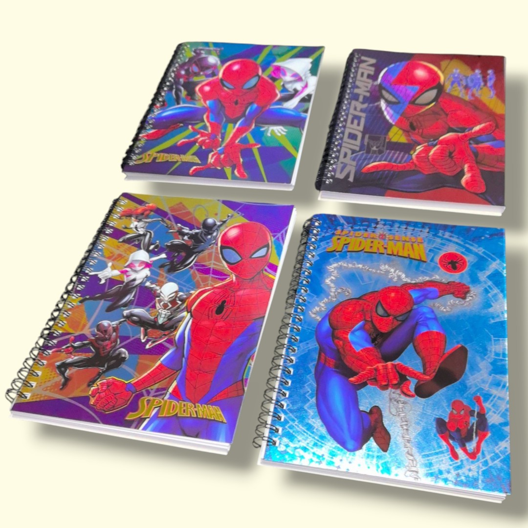 CUADERNO RESORTE A5 HOMBRE ARANA
