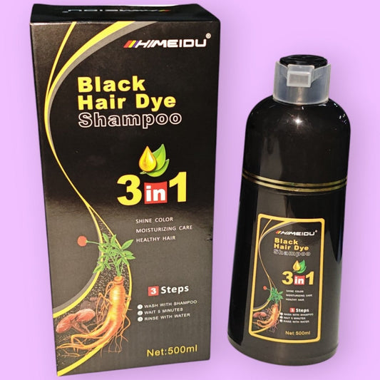 SHAMOO TINTE CUBRE CANAS 3EN1 NEGRO