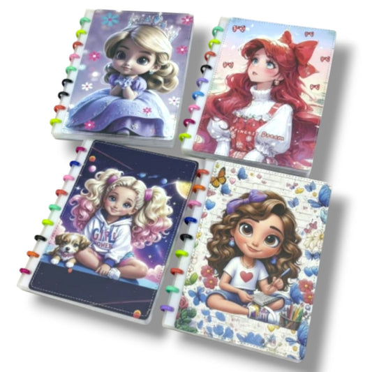 CUADERNO RESORTE B5 PRINCES TAPA DURA