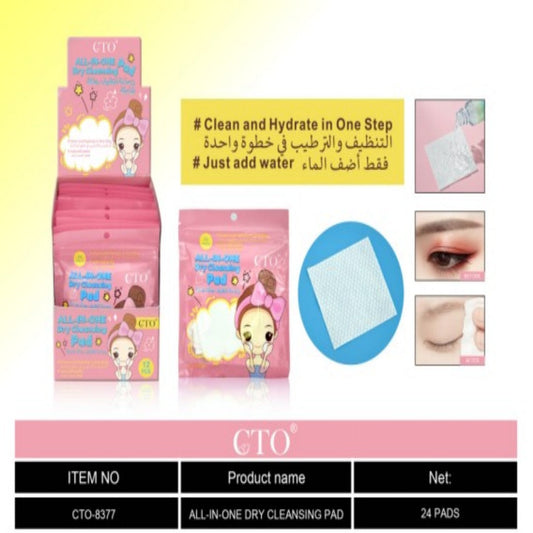 TOALLITAS PADS FACIAL LIMPIEZA 24PAD CTO-8377