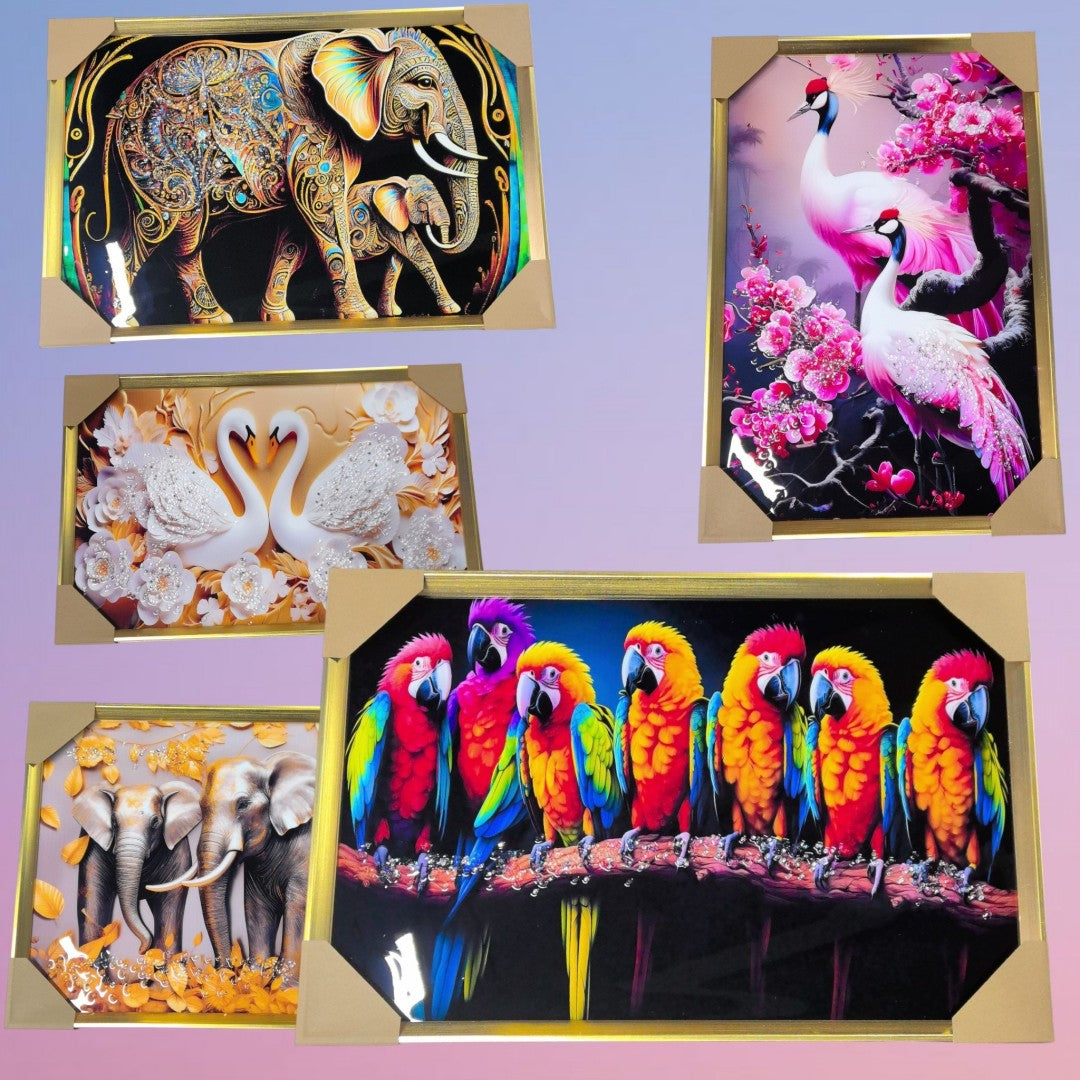 CUADRO CON DIAMANTE 40*60 ANIMAL