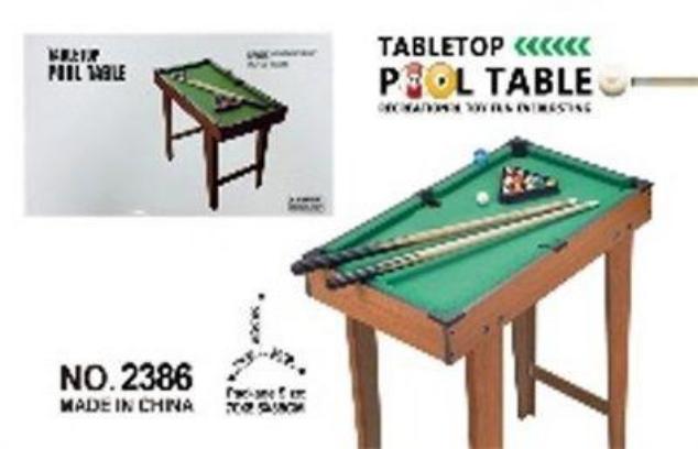 MESA BILLAR MADERA 2386