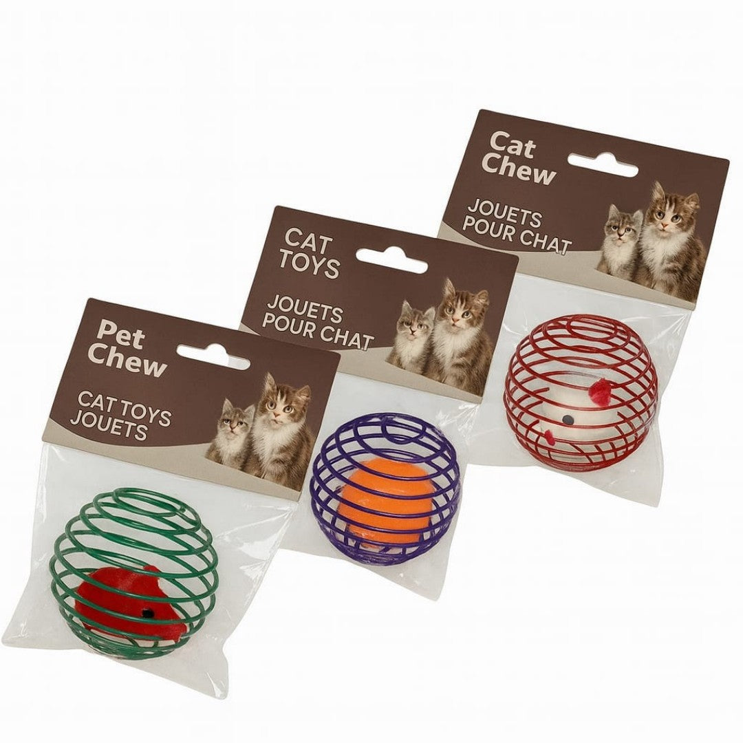 JUGUETE P/GATOS RATA JAULA D0524