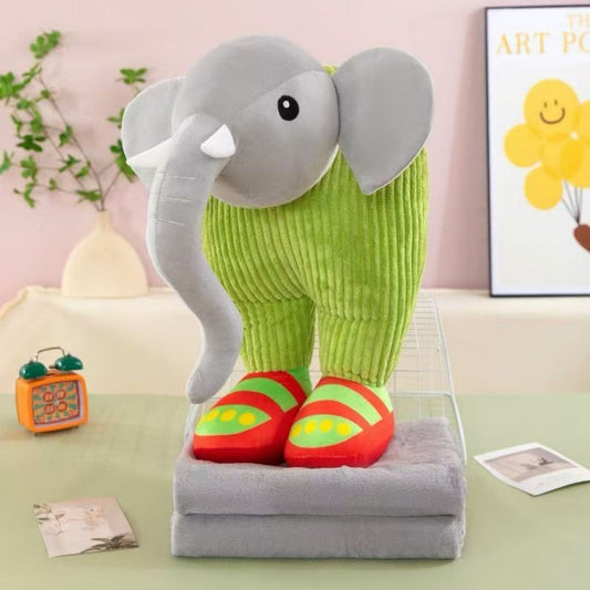 PELUCHE COBIJA BRAINROT ELEFANTE