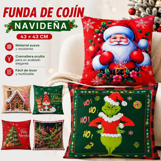 FUNDA COJIN NAVIDENO 43*43CM 8