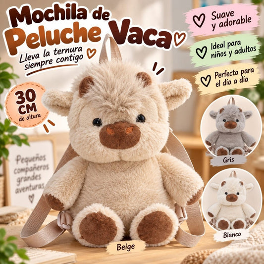 MOCHILA PELUCHE TORO 30CM