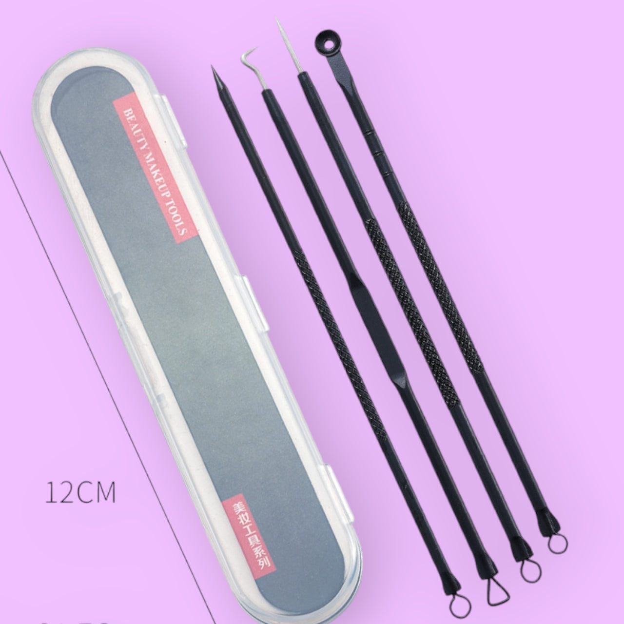 AGUJA MAQUILLAJE 4PCS CAJA NEGRO