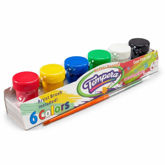 SET TEMPERA LAVABLE LUMINOSA 6 COLOR