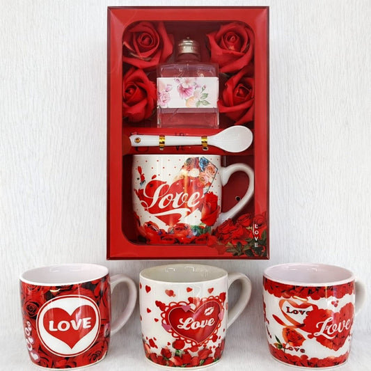 SET JARRA CORAZON CON PERFUME