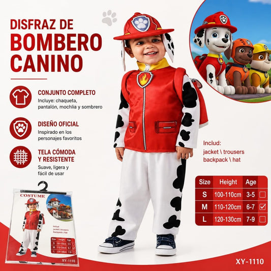 TRAJE DE PAW PATROL