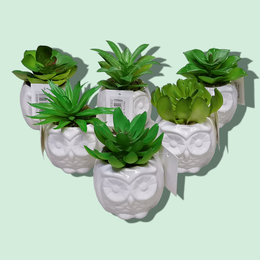 BONSAI CERAMICA BUHO 7*12CM