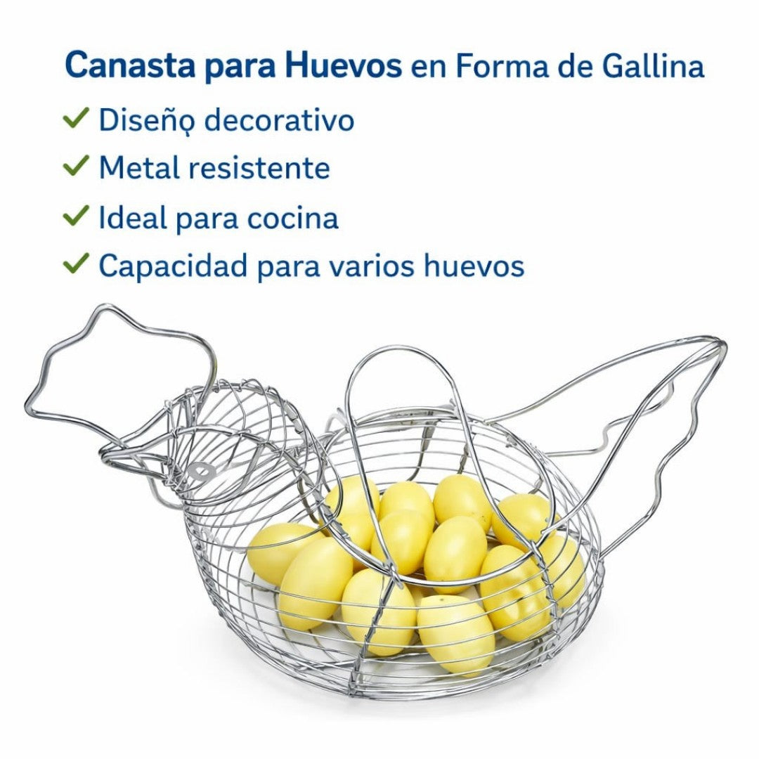 CANASTA METALICO PARA HUEVO L5
