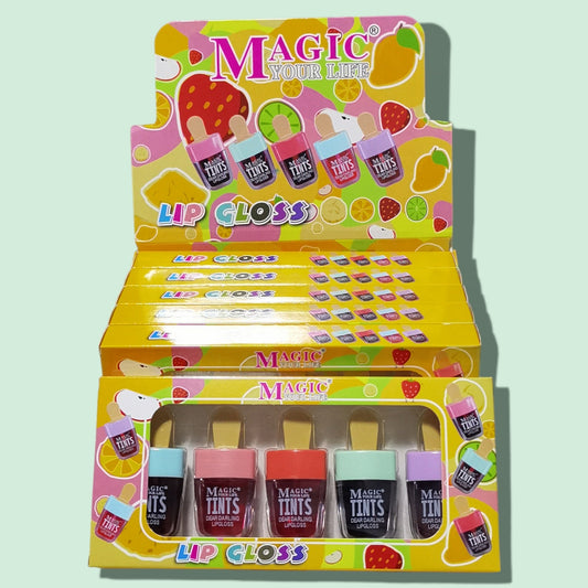 LABIAL HELADO COLOR 5PCS CAJITA