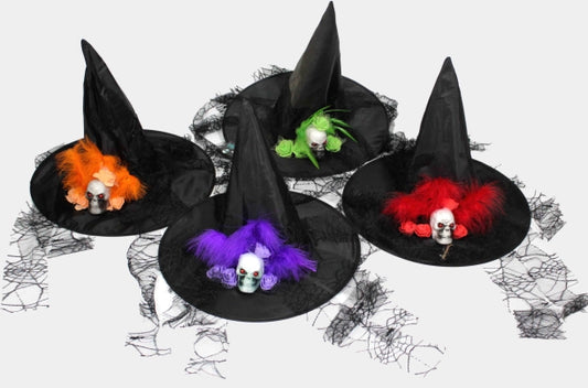 SOMBRERO BRUJA FLOR