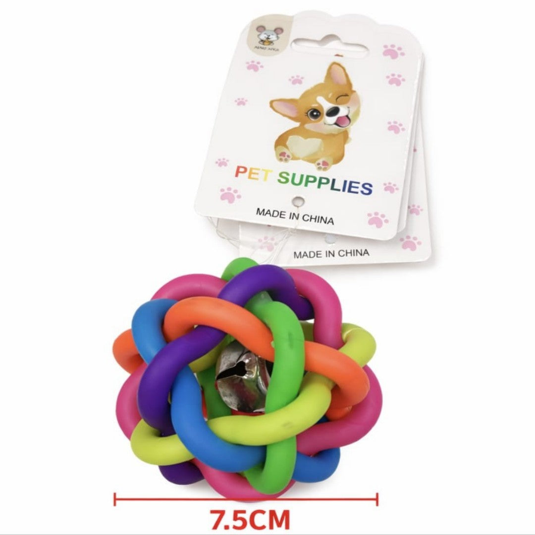 BOLA PARA MASCOTAS COLOR 7.5CM