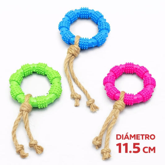 ARO MORDEDOR CON CUERDA PARA PERRO