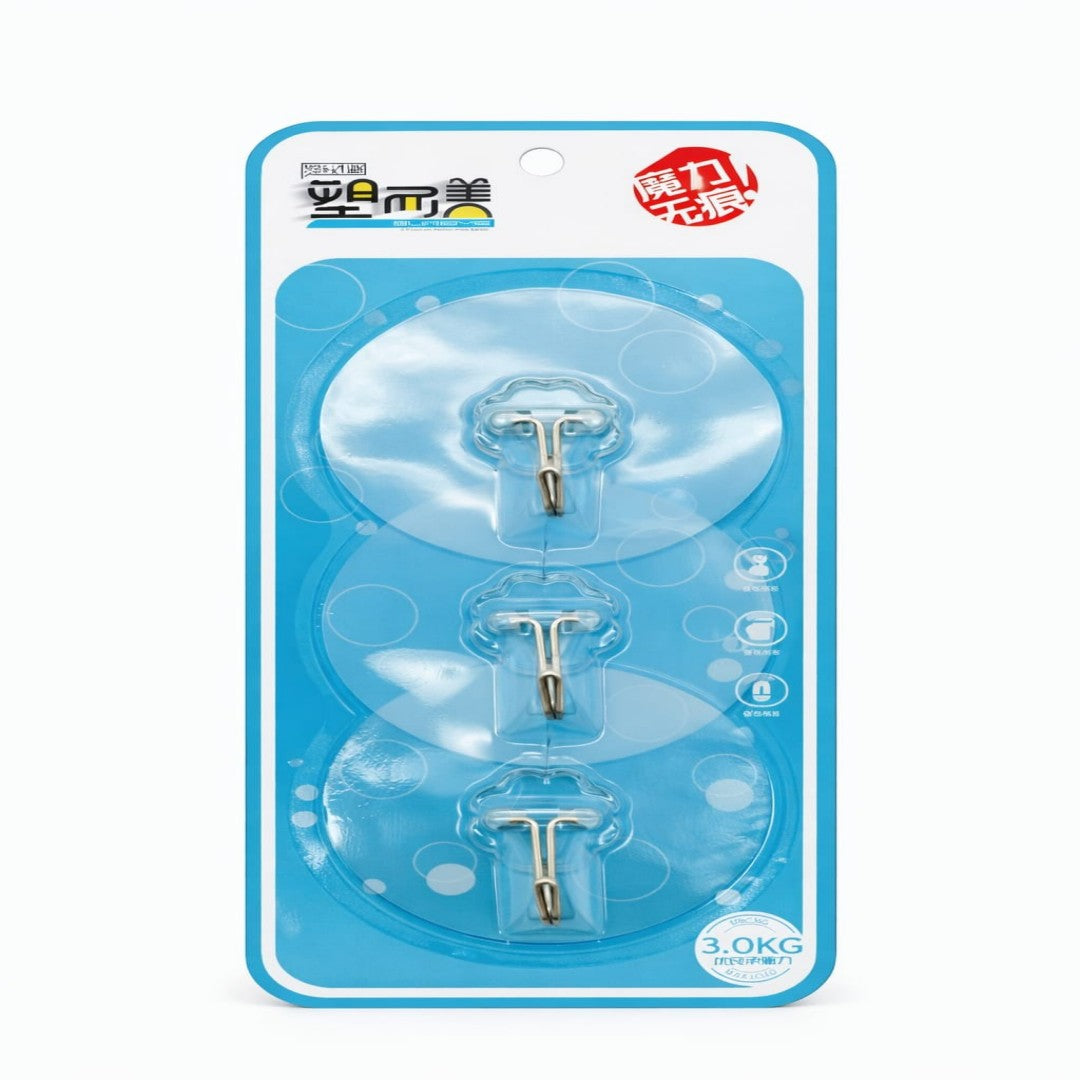 SET VENTOSA GANCHO 3PCS 26058