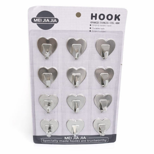 SET VENTOSA GANCHO 12PCS METAL 36589