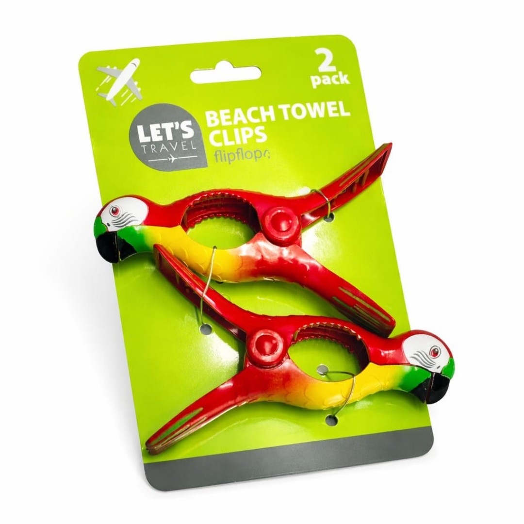 SET PINZAS PARA TOALLA BANO 2PCS LORO