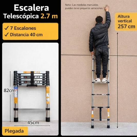 ESCALERA TELESCOPICA ACERP 2.6M