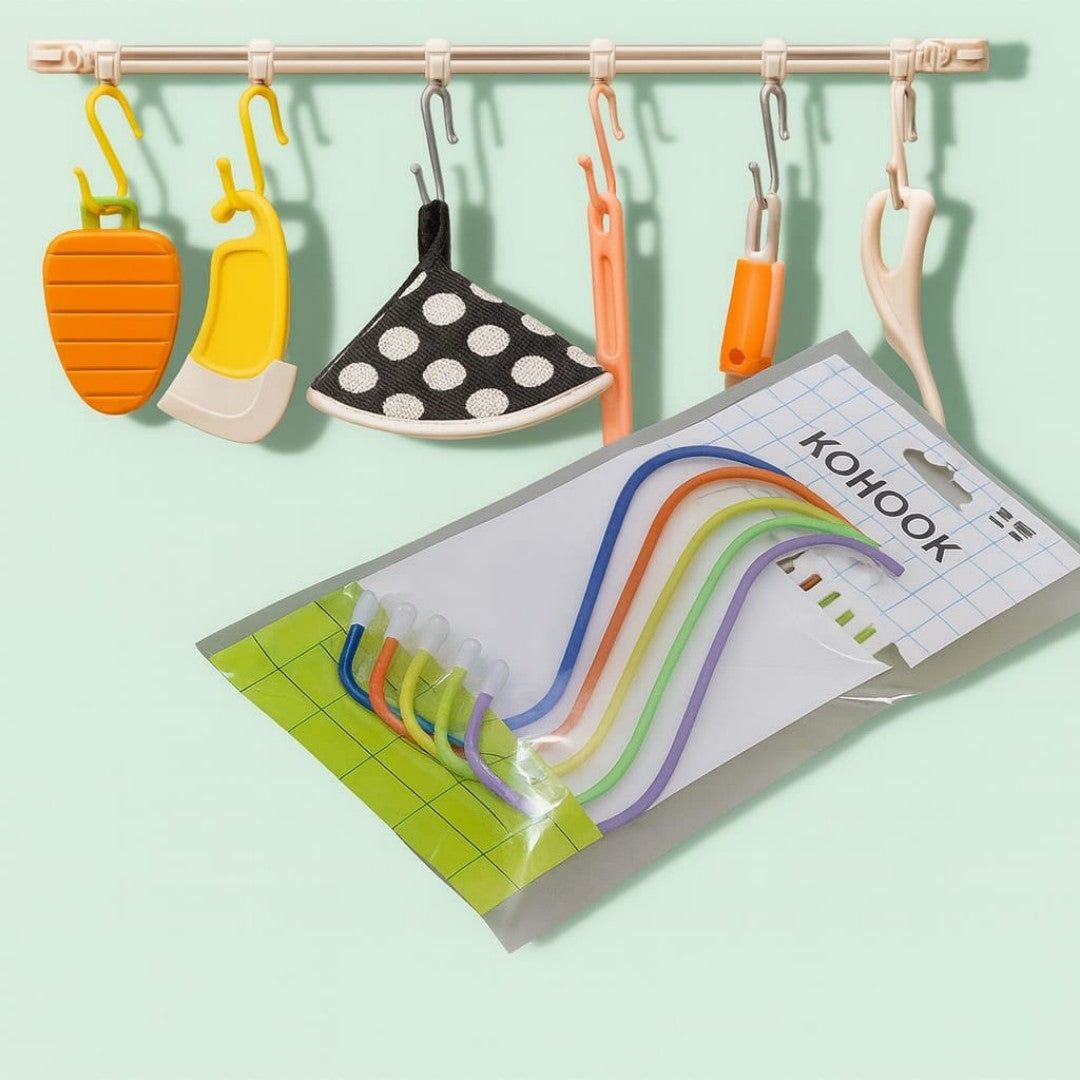 GANCHOS METAL EN S GDE 5PCS COLOR