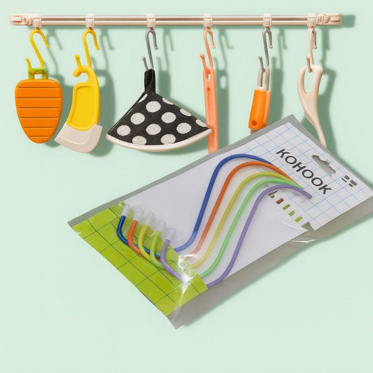 GANCHOS METAL EN S GDE 5PCS COLOR