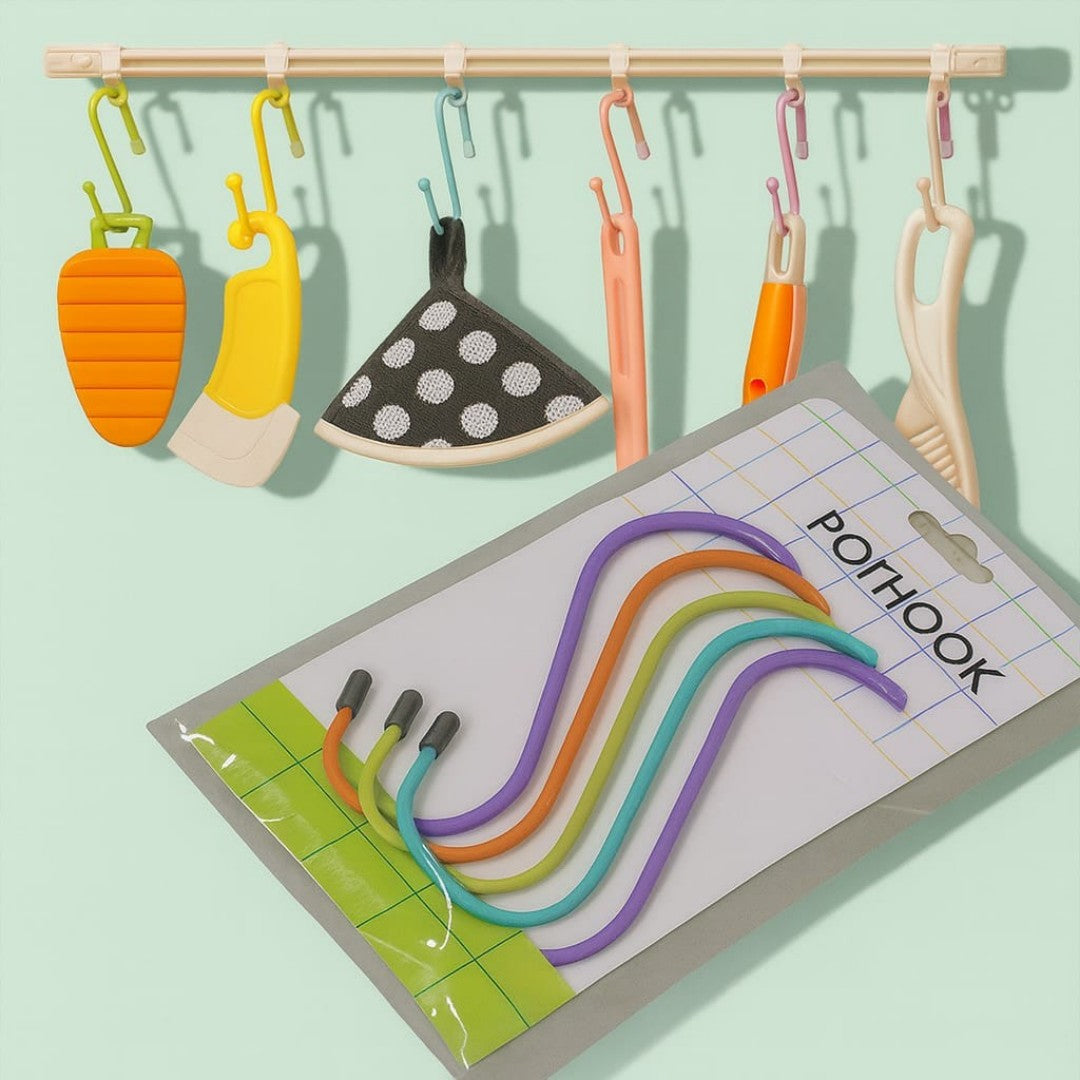 GANCHOS METAL EN S PEQ 7PCS COLOR