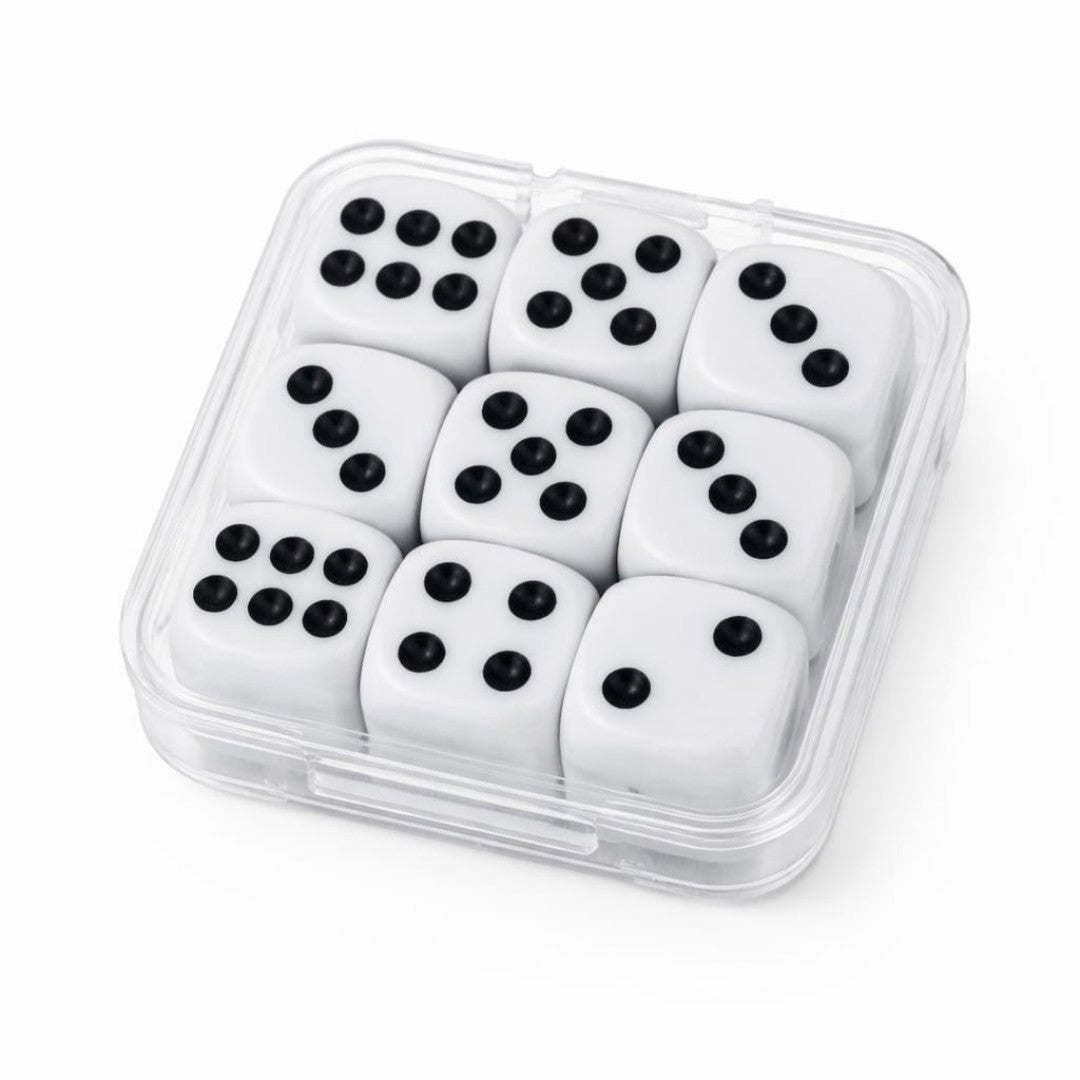 SET DADO BLANCO 9PCS