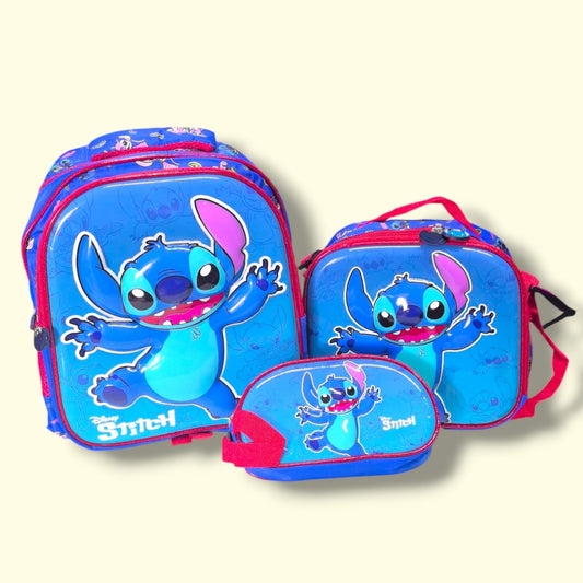 SALVEQUE+LONCHERA+CARTUCHERA 13PUL PERSONAJE 16