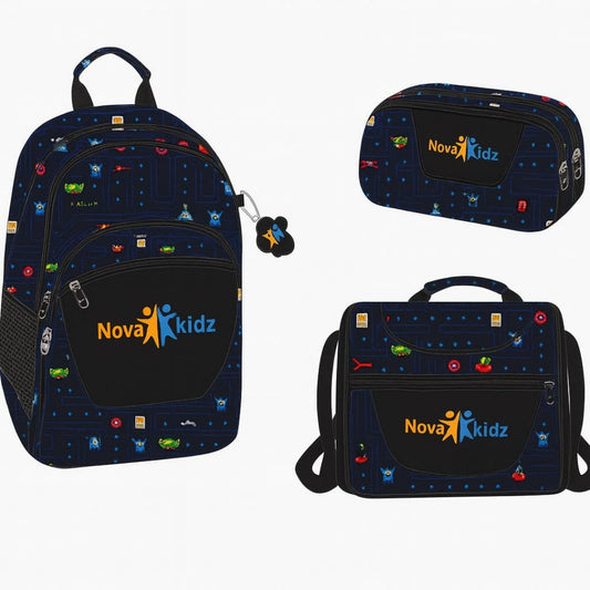 SALVEQUE+LONCHERA+CARTUCHERA 18PUL NOVA 18